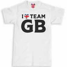 Load image into Gallery viewer, I love Team GB Olympics T-Shirt Crewneck Crewneck Unisex Classical Short Sleeve Top