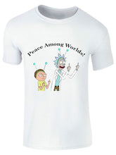 Load image into Gallery viewer, Rick And Morty Peace Among Worlds T-Shirt