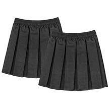 Load image into Gallery viewer, Pack Of 2 Girls Kids Young Box Pleated School Uniform Skirts
