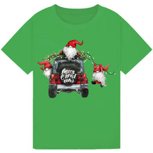 Load image into Gallery viewer, Funny Christmas Gnomes T-Shirt with Christmas Tree Design
