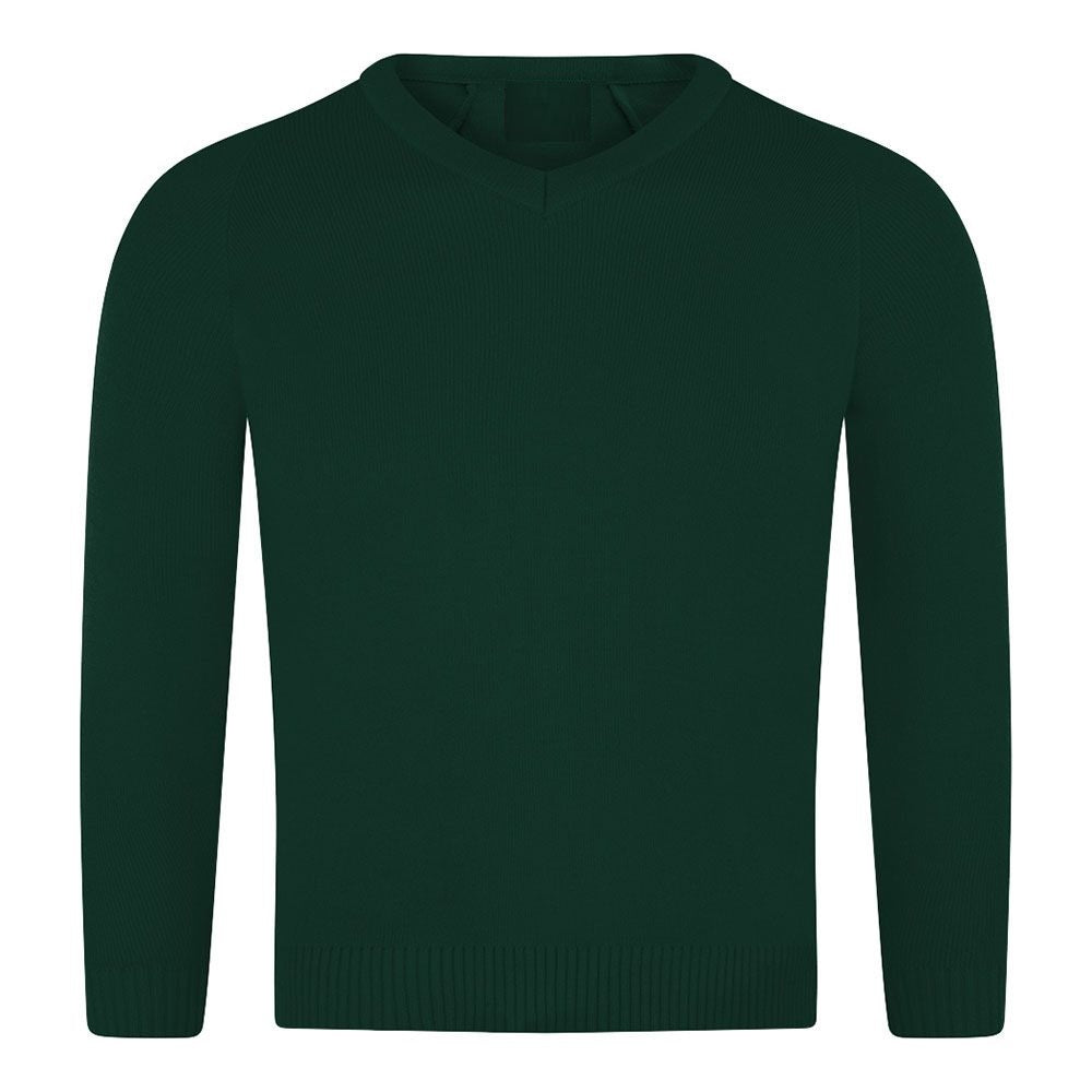 Boys Knitted Jumper Bottle Green School Uniform