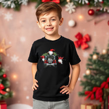 Load image into Gallery viewer, Funny Christmas Gnomes T-Shirt with Christmas Tree Design

