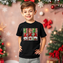 Load image into Gallery viewer, Funny Christmas T-Shirts – Gnomes with Tree &amp; Lights
