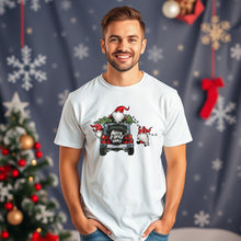 Load image into Gallery viewer, Funny Christmas Gnomes T-Shirt with Christmas Tree Design
