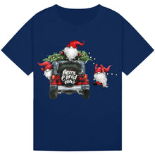 Load image into Gallery viewer, Funny Christmas Gnomes T-Shirt with Christmas Tree Design
