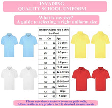 Load image into Gallery viewer, Pack of 3 PE Kit Sportswear Boys/Girls School Polo Shirts Sky Blue
