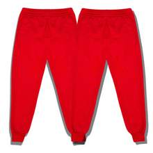 Load image into Gallery viewer, Pack Of 2 Unisex Kids Fleece Jogging Bottoms Sports PE Trouser Red
