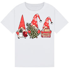 Load image into Gallery viewer, Christmas Lights Gnome T-Shirts for Kids and Adults
