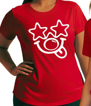 Load image into Gallery viewer, DJ STAR Glasses Funny face sizes S-2XL girls boys t-shirt funny red Nose Funny face fun day red t shirt or white adults t shirt
