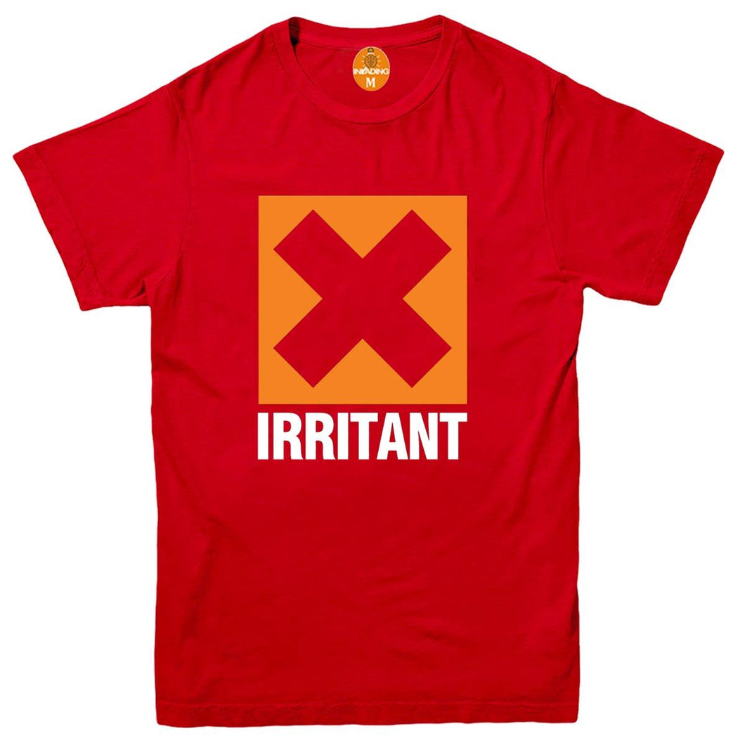 Irritant, Mens Funny Offensive T Shirt, Gift for Dad Him Birthday