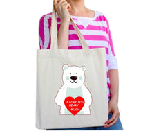 Load image into Gallery viewer, Cute I Love You Beary Much True Love Heart
