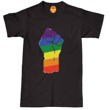 Load image into Gallery viewer, Hand Print Love Gay Pride T Shirt Rainbow Tshirt Lesbian LGBT Festival
