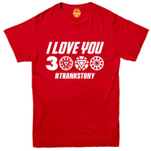 Load image into Gallery viewer, I Love You 3000 Thanks Tony Avengers Endgame Unisex Kids Adults
