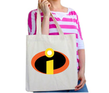 Load image into Gallery viewer, The Incredibles Superhero Disney Pixar Funny Joke Birthday Gift Tote Bag
