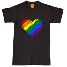 Load image into Gallery viewer, GAY PRIDE Unisex LGBT RAINBOW LESBIAN FESTIVAL HEART STRAIGHT BI SEXUAL T Shirt
