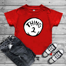 Load image into Gallery viewer, Thing One and Thing Two  Dr. Seuss Crewneck T-Shirt
