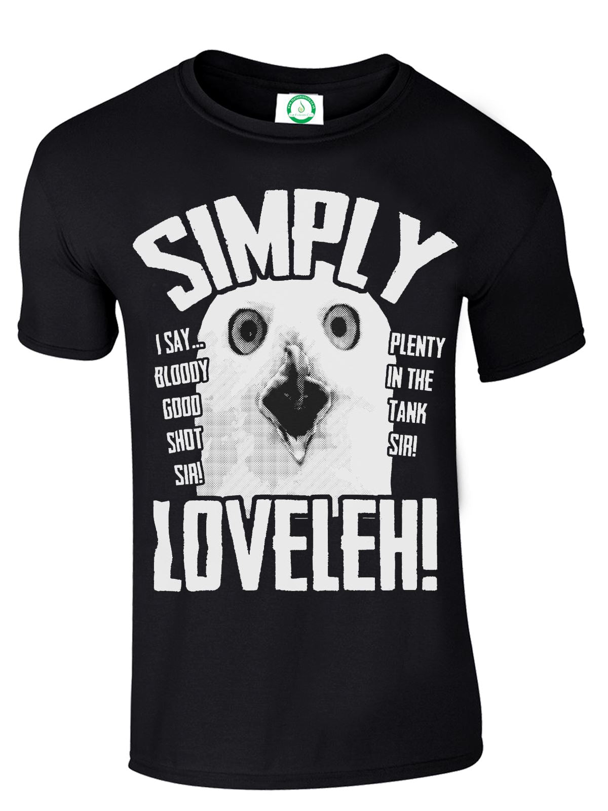 Simply Loveleh T-Shirt Funny Owl Lovely BLOODY GOOD SHOT Plenty Tank Sir