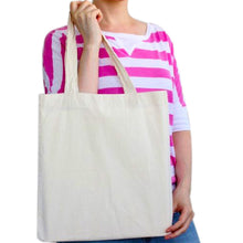 Load image into Gallery viewer, Cotton Tote shopping Bags Plain
