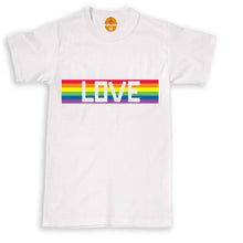 Load image into Gallery viewer, Love Proud Gay Pride T Shirt Rainbow Tshirt Lesbian Tee Top LGBT Festival
