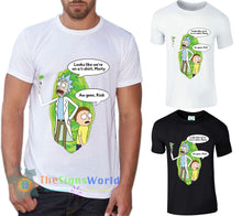 Load image into Gallery viewer, Rick and Morty T-Shirt, We're on a T-Shirt
