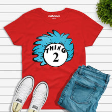 Load image into Gallery viewer, Thing One and Thing Two  Dr. Seuss Crewneck T-Shirt
