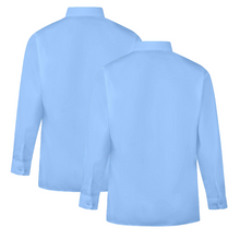 Load image into Gallery viewer, Pack of 2 Girls School Uniform Long Sleeves Blue Blouse Shirt
