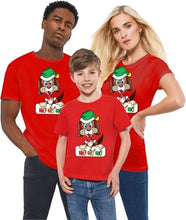 Load image into Gallery viewer, Christmas T Shirts Elf Dog HO HO HO Santa Merry Xmas Outfits T-Shirt Top
