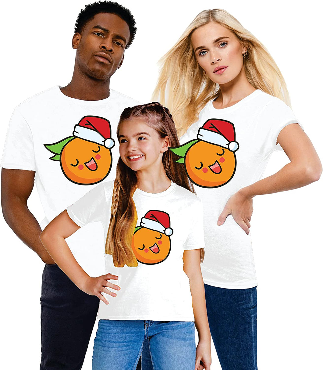 Christmas Vegan t Shirts Kids Matching Family Funny Cute Orange Xmas Outfits T-Shirt