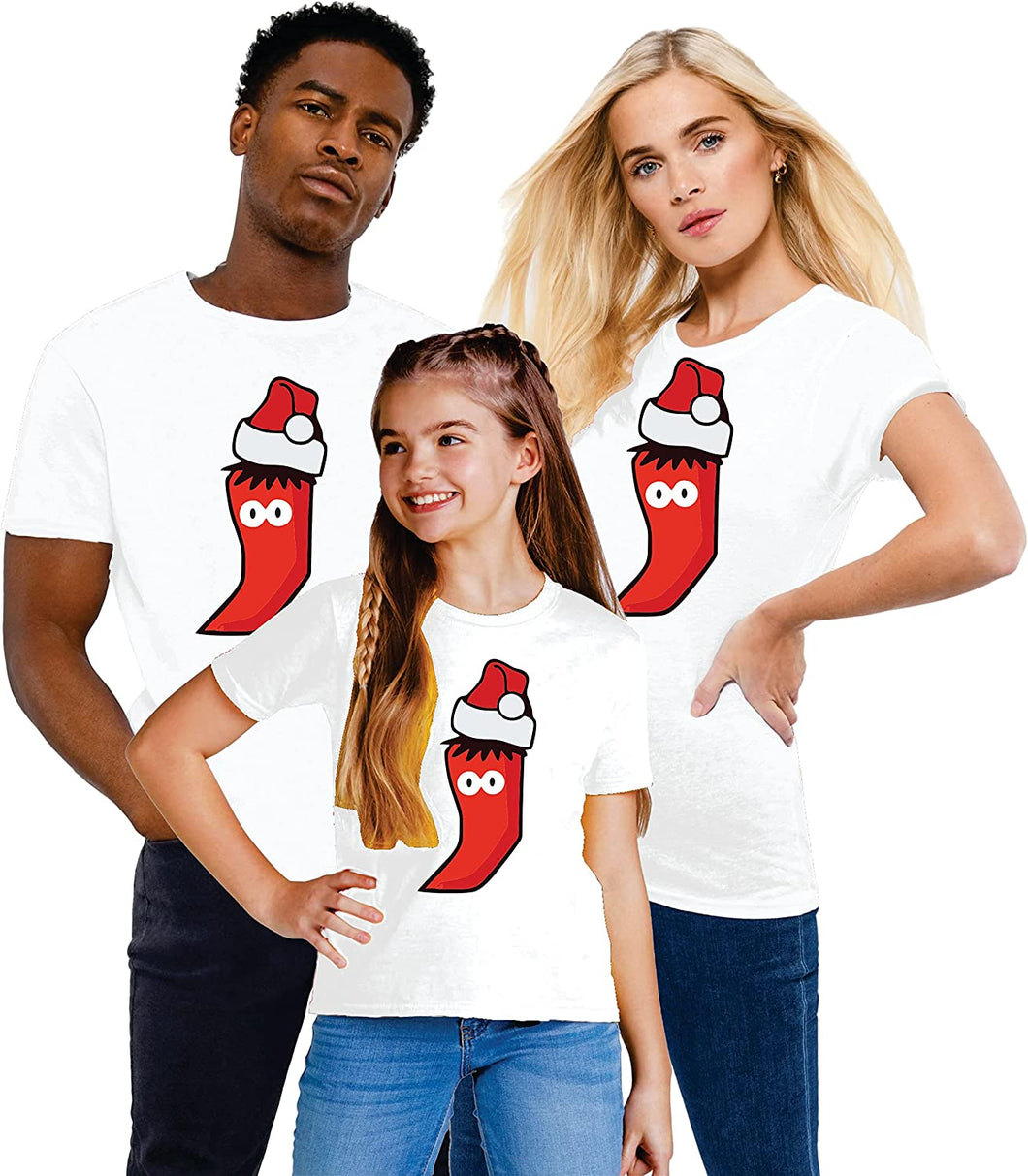 Christmas Vegan t Shirts Kids Matching Family Funny Santa Hat Xmas Outfits T-Shirt Top for Men Women