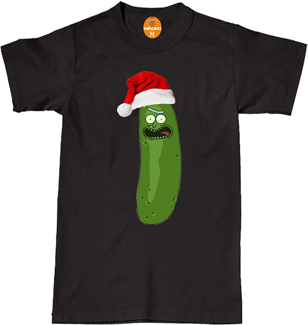 Christmas Xmas T-Shirt, Santa Pickle Festive Adult & Kids Funny Tee Top