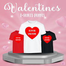 Load image into Gallery viewer, Happy Valentine&#39;s Day Team No Valentine T-Shirt, Heart Shirt for Kids and Adults
