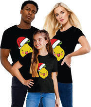 Load image into Gallery viewer, Kids Christmas Holiday Vegan T Shirts Cute Funny Santa Hat Lemon Matching Family Xmas Outfits T-Shirt
