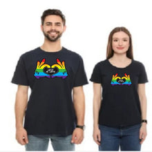 Load image into Gallery viewer,  Love is Love Gay Pride T Shirt Rainbow
