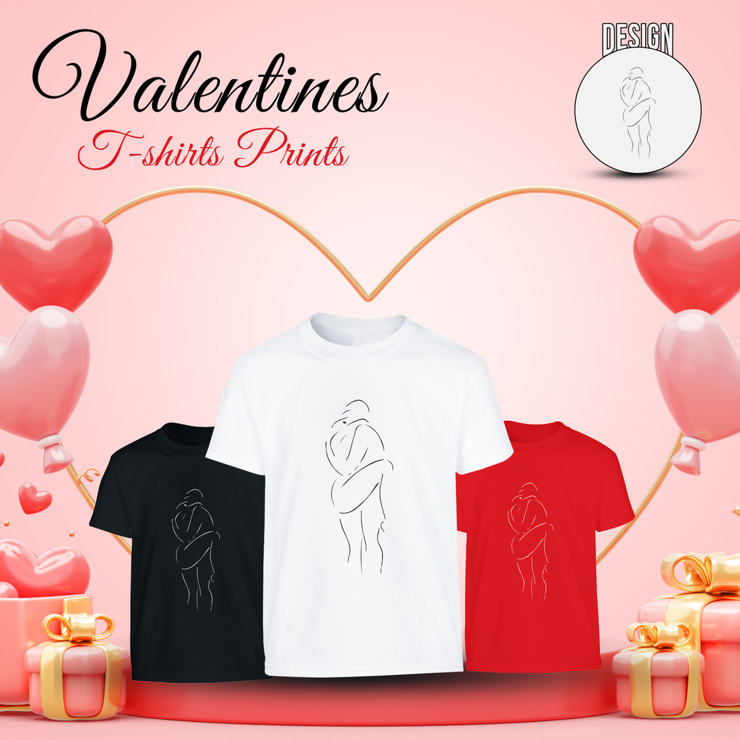 Happy Valentines Day T-Shirt, Cute Love Couple Tee Top