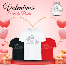 Load image into Gallery viewer, Relationship Happy Valentine&#39;s Day T-Shirt, Cute Short Sleeves Tee Top for Men or Women
