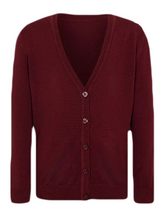 Load image into Gallery viewer, Girls Maroon School Cardigan
