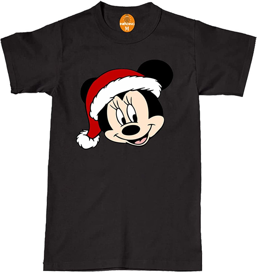 Mouse Christmas T-Shirt,Cartoons Funny Xmas Gifts Adult & Kids Top