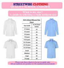 Load image into Gallery viewer, Pack of 2 Girls School Uniform Long Sleeves White Blouse Shirt
