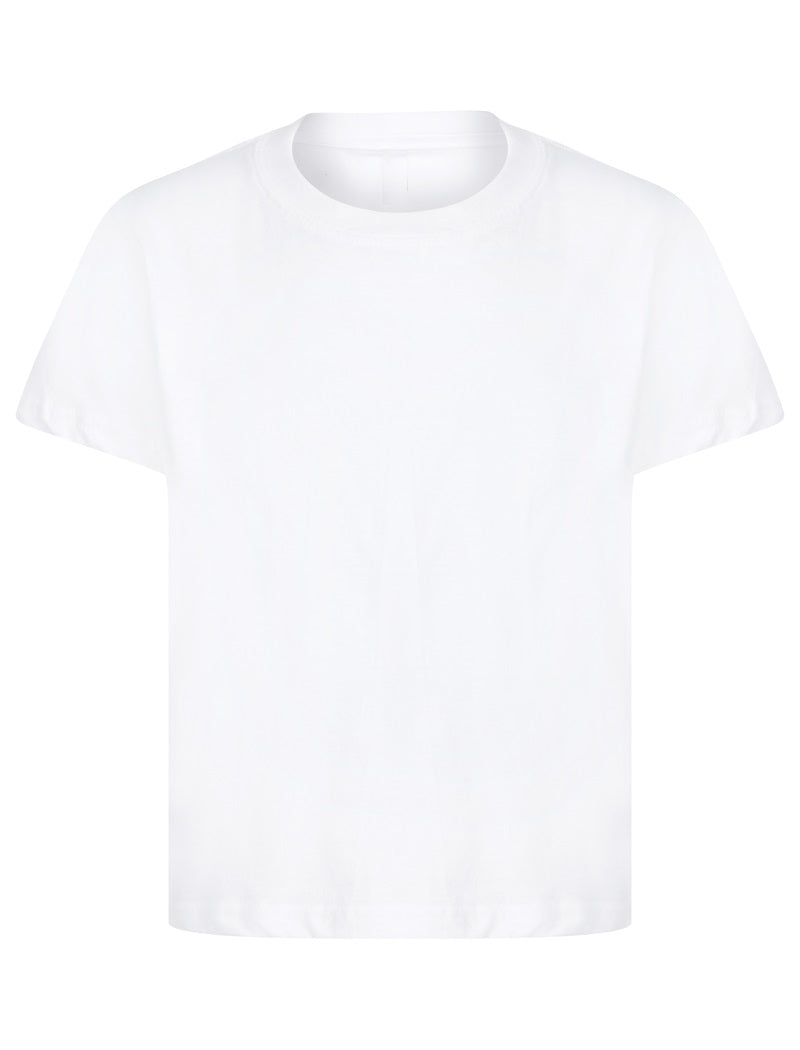 PE Kit Sportswear White Crewneck School T-Shirts