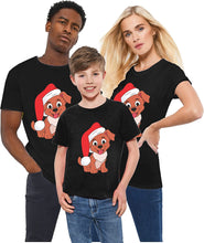 Load image into Gallery viewer, Santa Dog Lover Family Matching Funny Dog Hat Christmas T-Shirt
