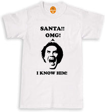 Load image into Gallery viewer, Santa! I Know HIM! T-Shirt - Funny Buddy The Elf Christmas Kids &amp; Mens Gift Top
