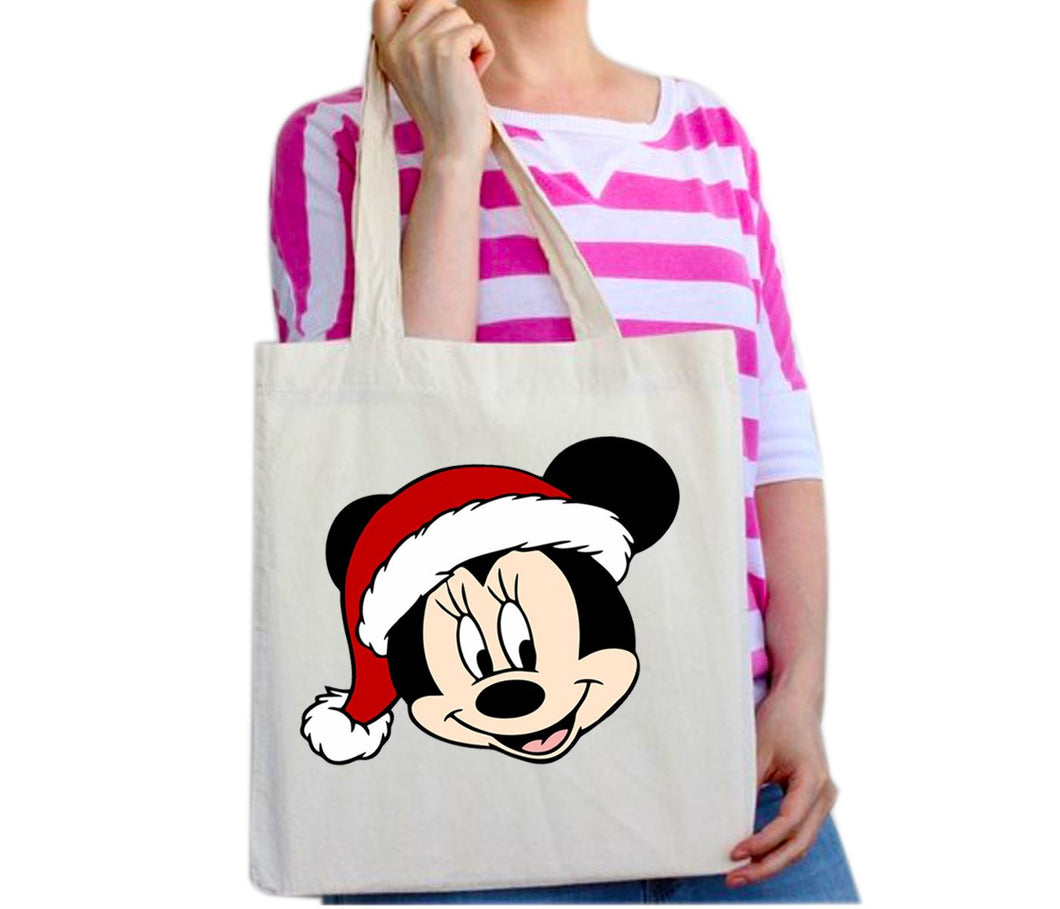 Mickey Mouse Christmas Secret Santa Stocking Filler Cotton Tote Bag Disney Xmas