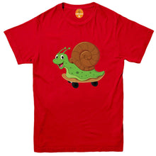 Load image into Gallery viewer, Cute Happy Snail Doodle Cartoon Short Sleeve Kids Adults Unisex T-shirt
