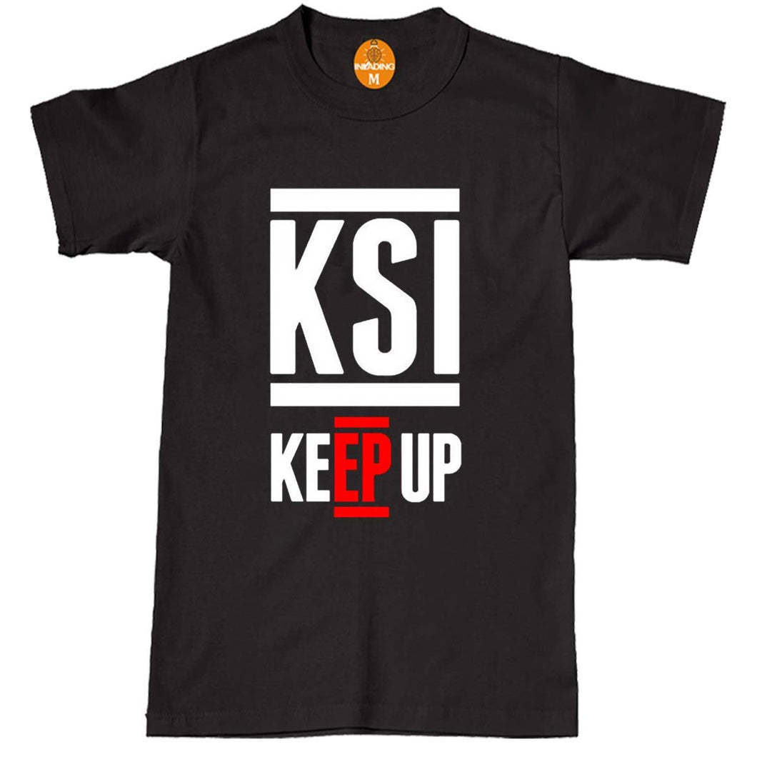 KSI Keep Up T-Shirt Sidemen YouTube Kids Adults Army FIFA Gaming Vlog Cool Gift