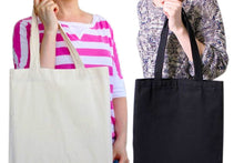 Load image into Gallery viewer, Cotton Tote shopping Bags Plain Eco Friendly 38cm x 42cm quality craft party bag
