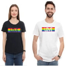 Load image into Gallery viewer, Love Proud Gay Pride T Shirt Rainbow Tshirt Lesbian Tee Top LGBT Festival
