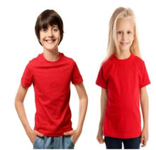 Load image into Gallery viewer, Kids Plain Crewneck T-Shirts For Age 3-13Years
