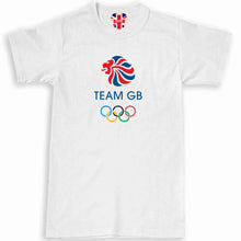 Load image into Gallery viewer, Team GB Lion Slogan Olympics T-Shirt Crewneck Crewneck Unisex Classical Short Sleeve Top

