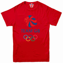 Load image into Gallery viewer, Team GB Lion Slogan Olympics T-Shirt Crewneck Crewneck Unisex Classical Short Sleeve Top
