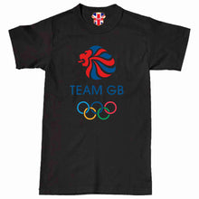 Load image into Gallery viewer, Team GB Lion Slogan Olympics T-Shirt Crewneck Crewneck Unisex Classical Short Sleeve Top
